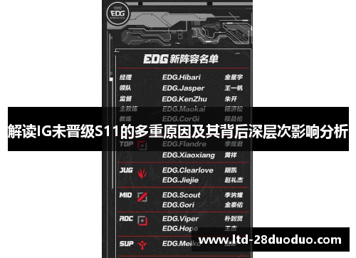 解读IG未晋级S11的多重原因及其背后深层次影响分析
